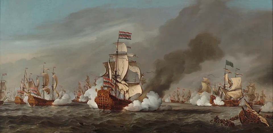Ships in a Calm by Willem van de Velde the Younger