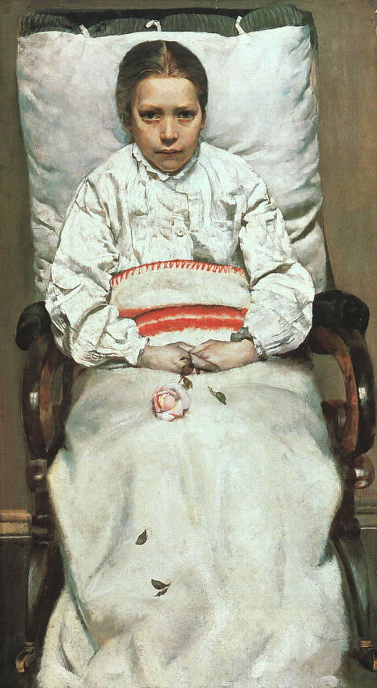 Sick Girl by Christian Krohg
