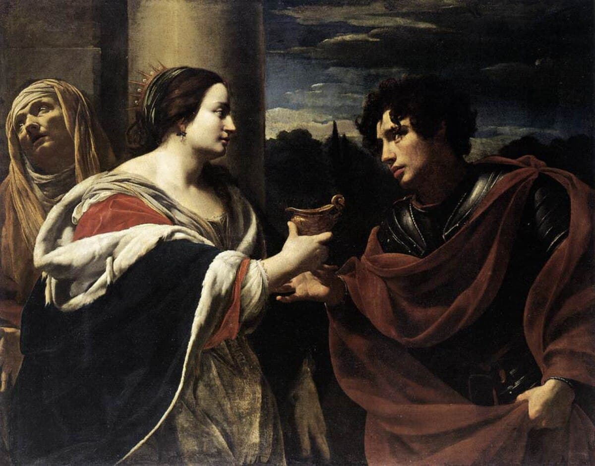 Sophonisba Receiving the Poisoned Chalice by Simon Vouet