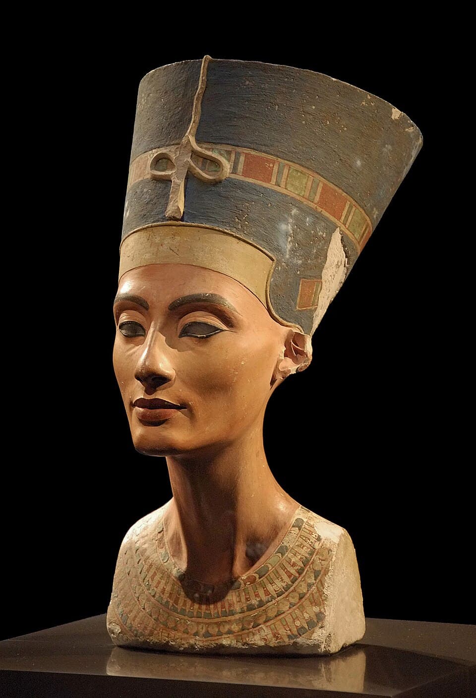 Standing-Striding Figure of Nefertiti by Ancient Egyptian (Unknown) (-1345), Limestone