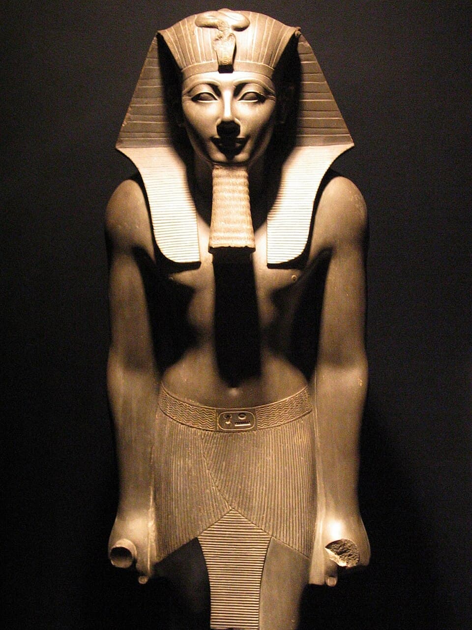 Statue of Thutmose III by Ancient Egyptian (Unknown) (-1450), Greywacke