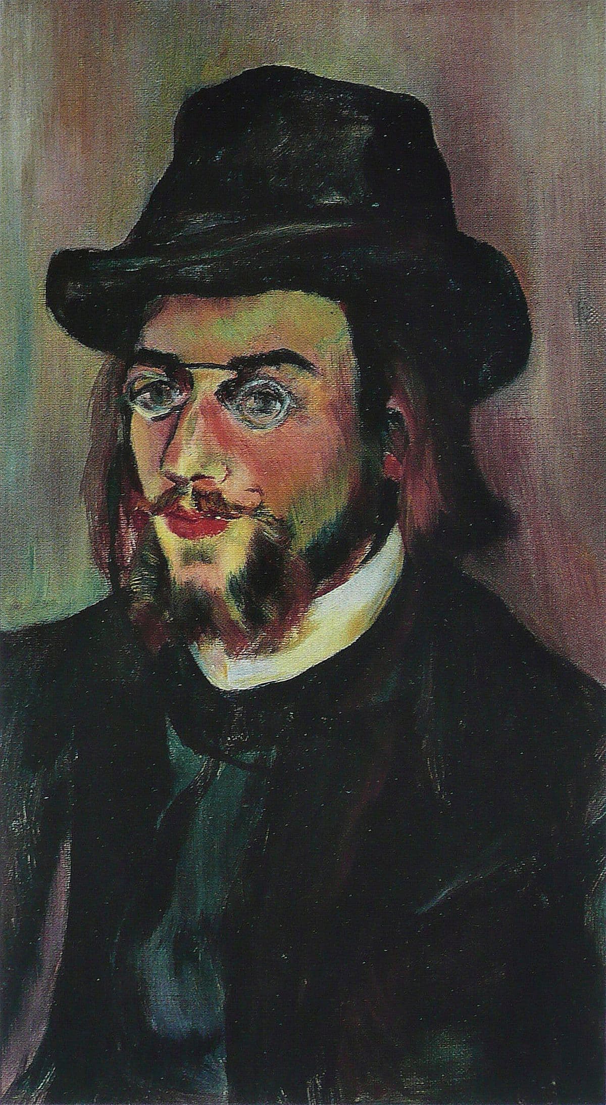 Portrait of Erik Satie by Suzanne Valadon at Georges Pompidou Center, Paris