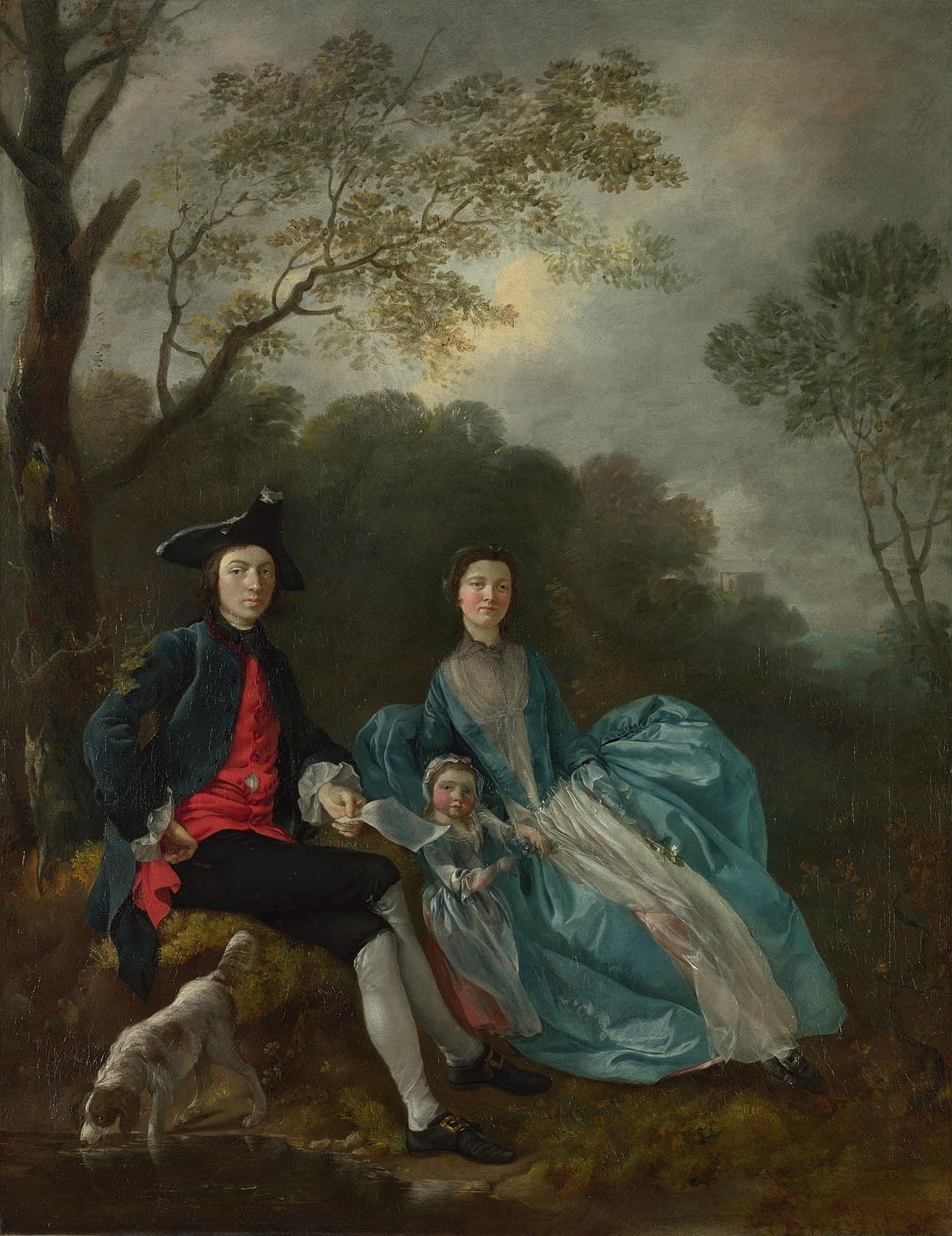 The Artist with his Wife and Daughter by Thomas Gainsborough