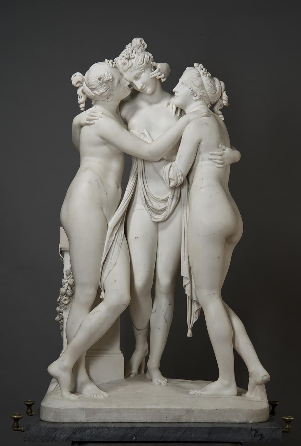 The Three Graces by Peter Paul Rubens (1639), Oil on oak panel at Museo del Prado, Madrid