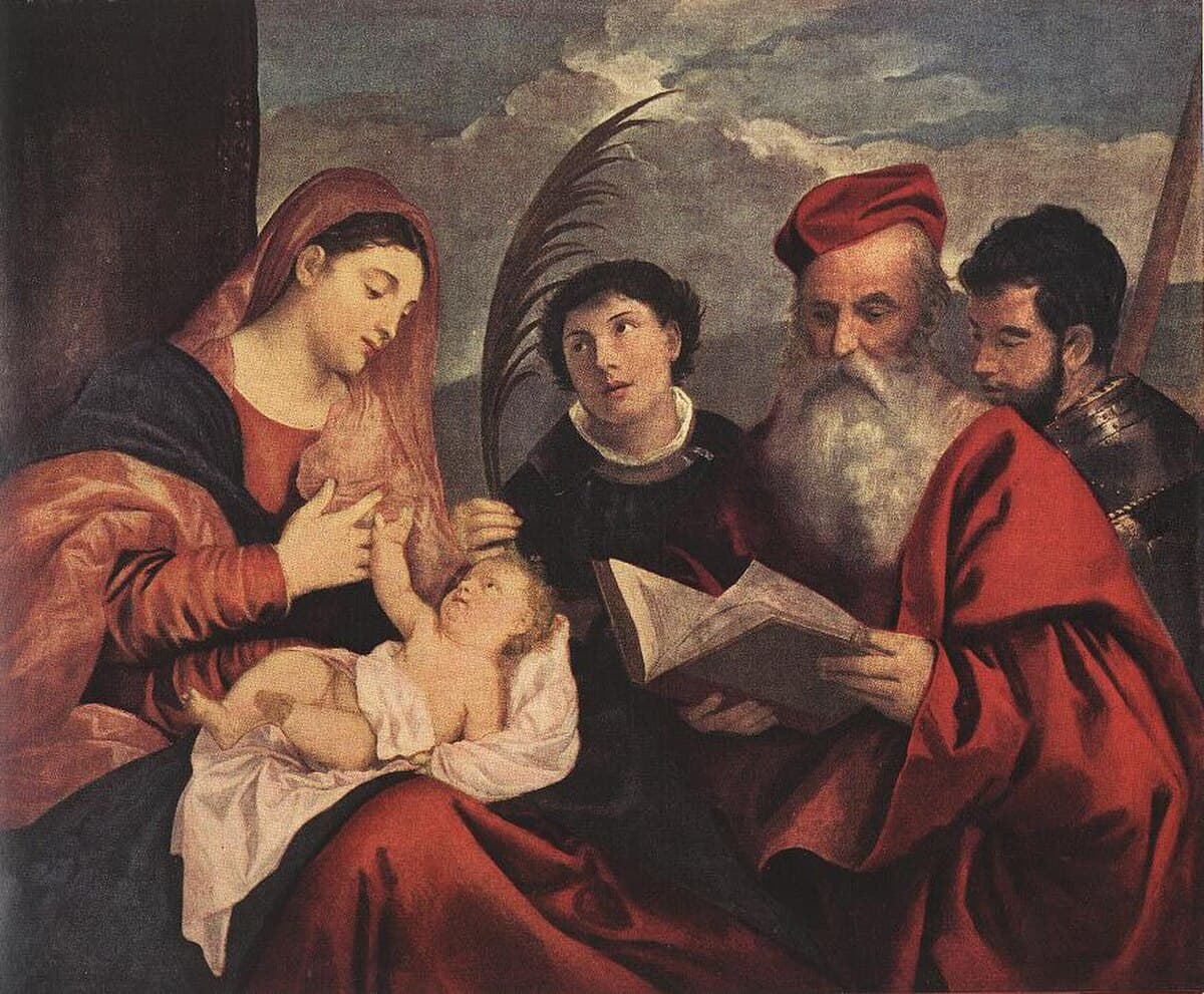 Mary with the Child and Saints by Titian