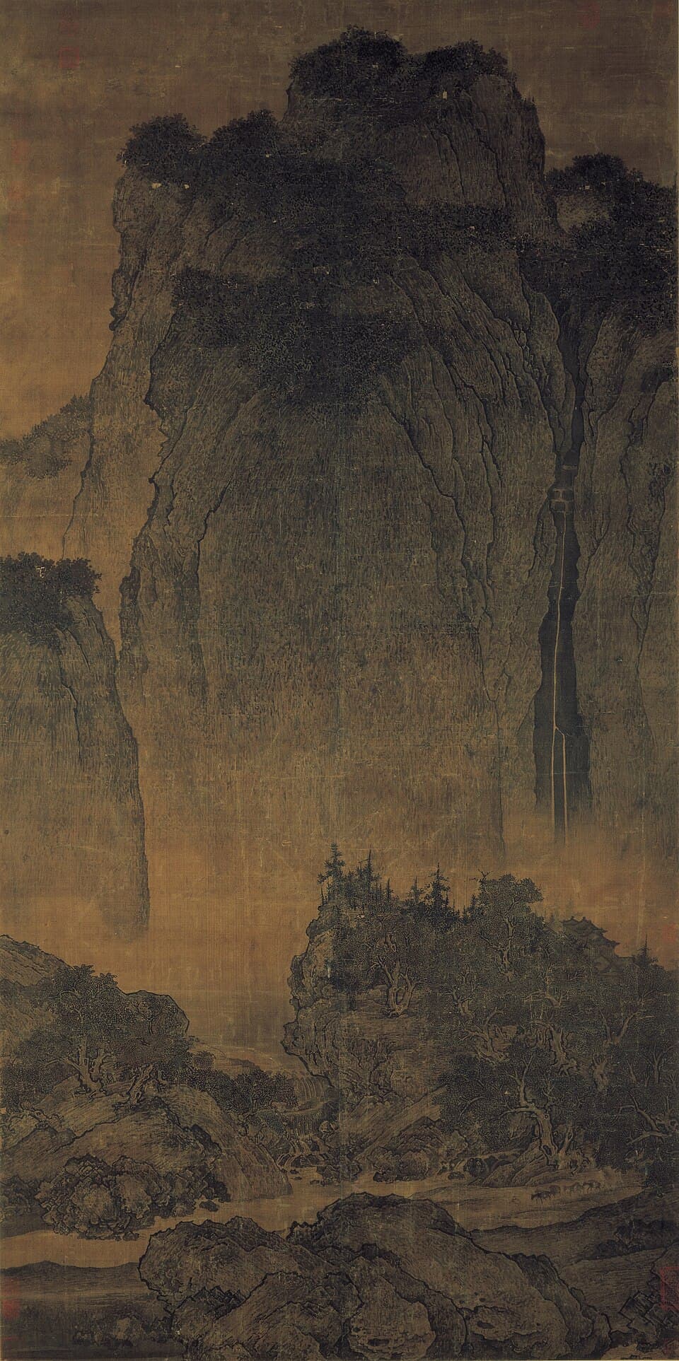 Travelers Among Mountains and Streams by Fan Kuan
