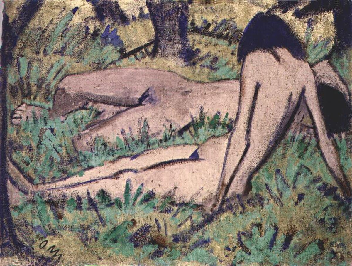 Two Girls in the Grass