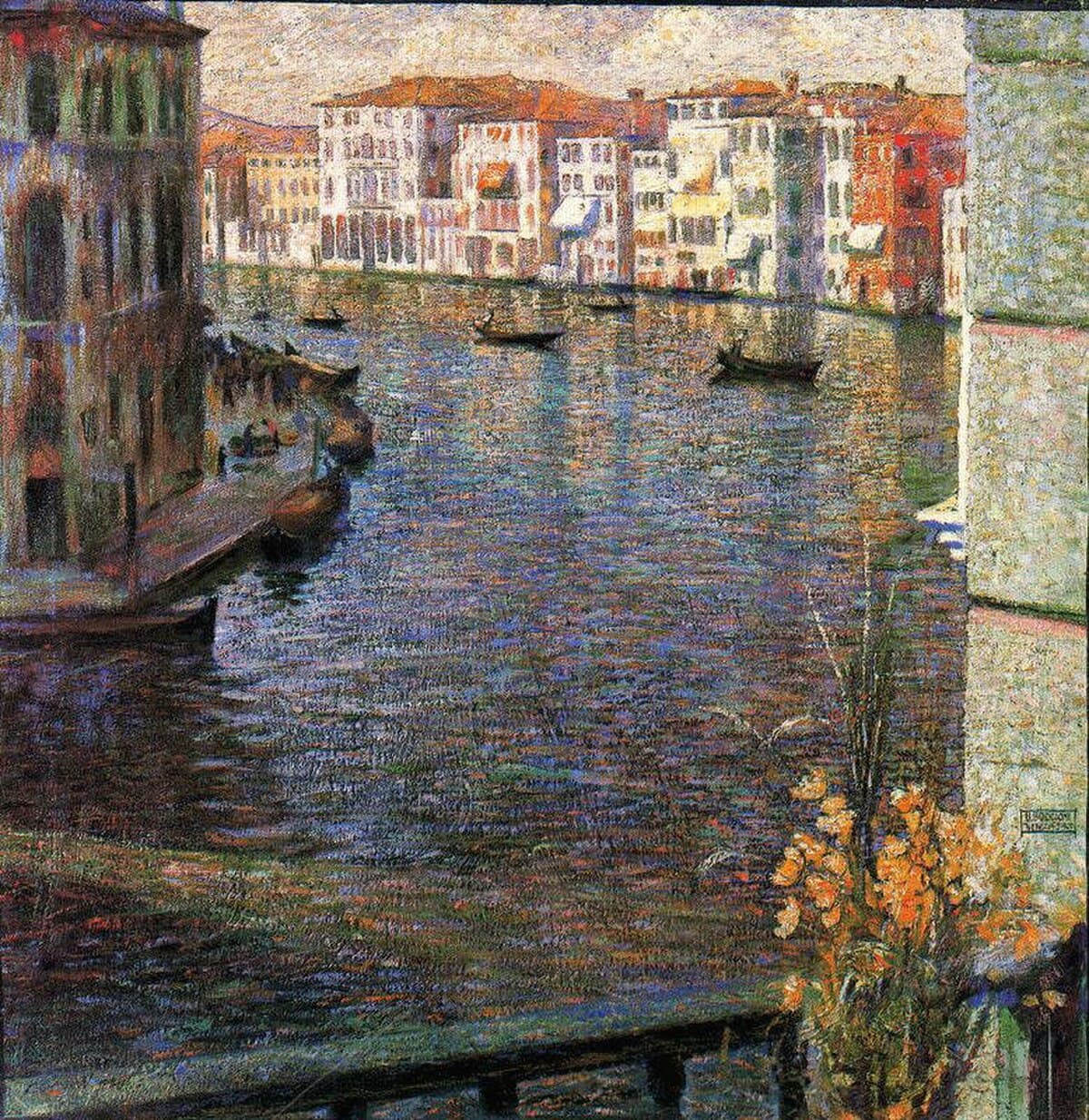 The Grand Canal in Venice by Umberto Boccioni