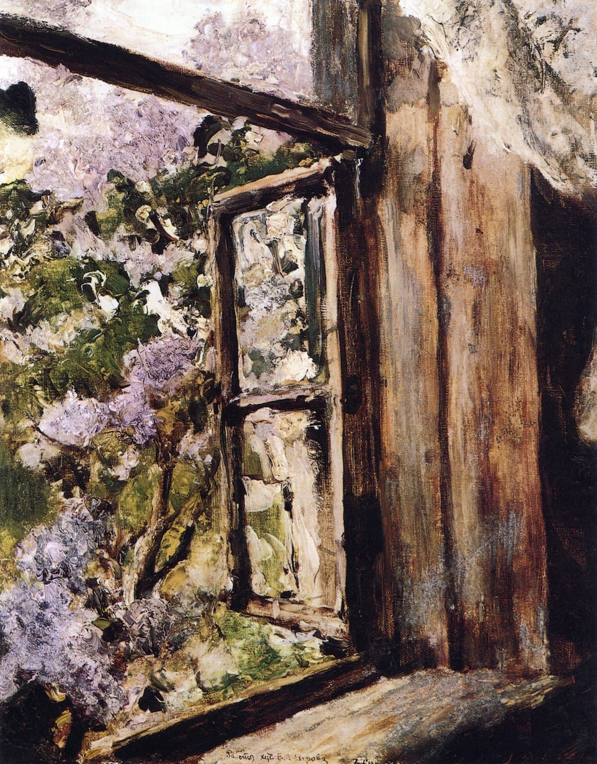 Open Window. Lilacs by Valentin Serov at Belarusian National Museum of Fine Arts, Minsk