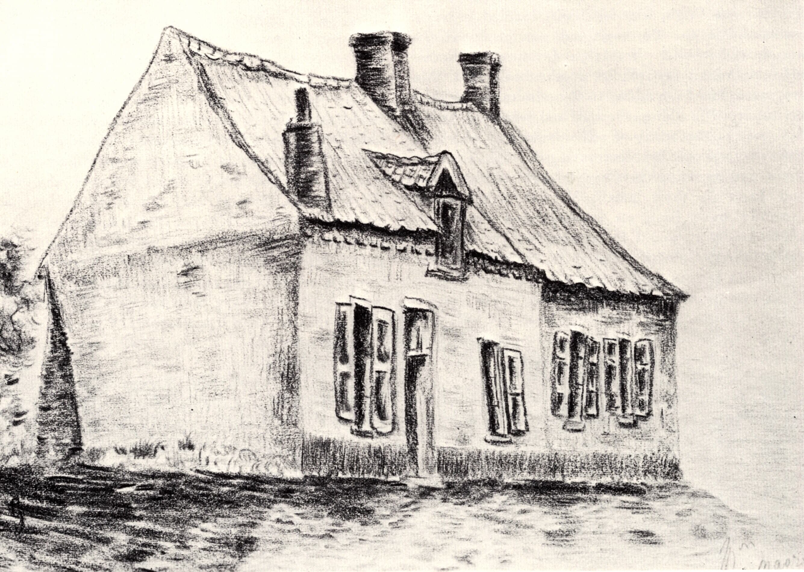 A house Magros by Vincent van Gogh