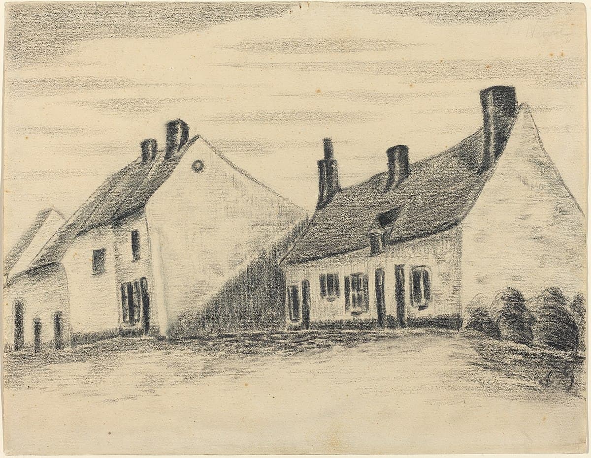 A Zandmennik house by Vincent van Gogh