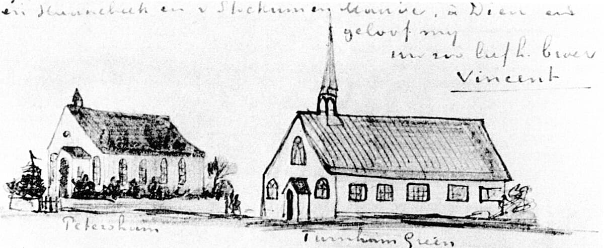 Churches at Petersham and Turnham Green by Vincent van Gogh