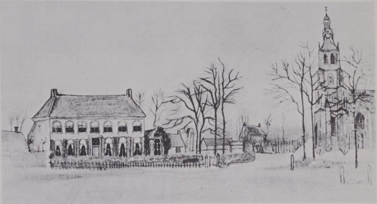 Vicarage and Church at Etten by Vincent van Gogh
