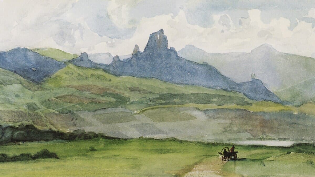 Minusinsk steppe by Vasily Surikov