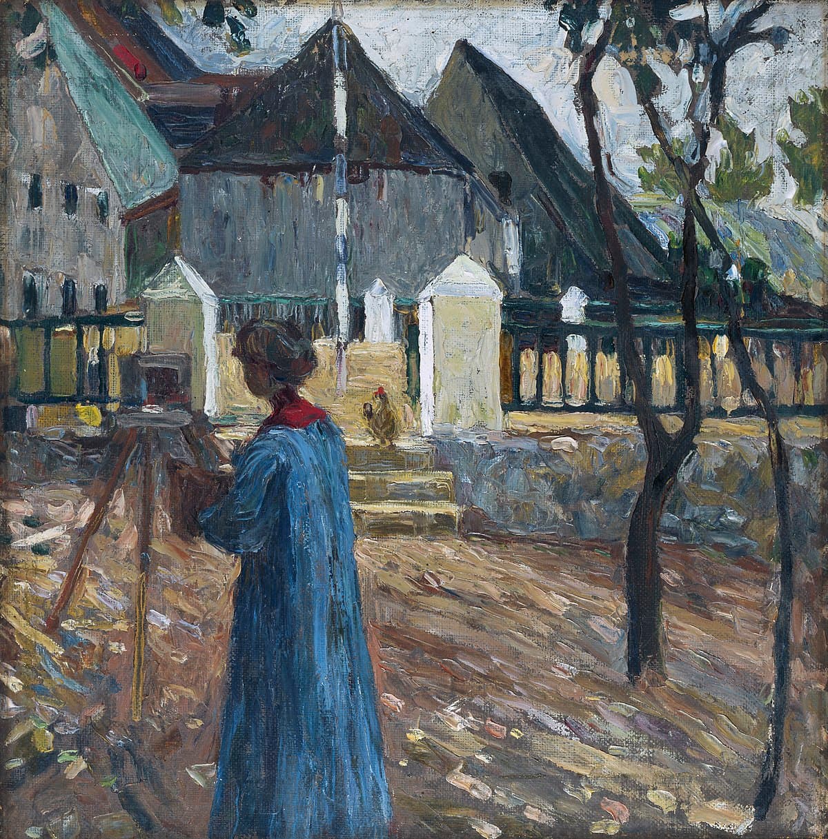 Gabriele Munter painting by Wassily Kandinsky