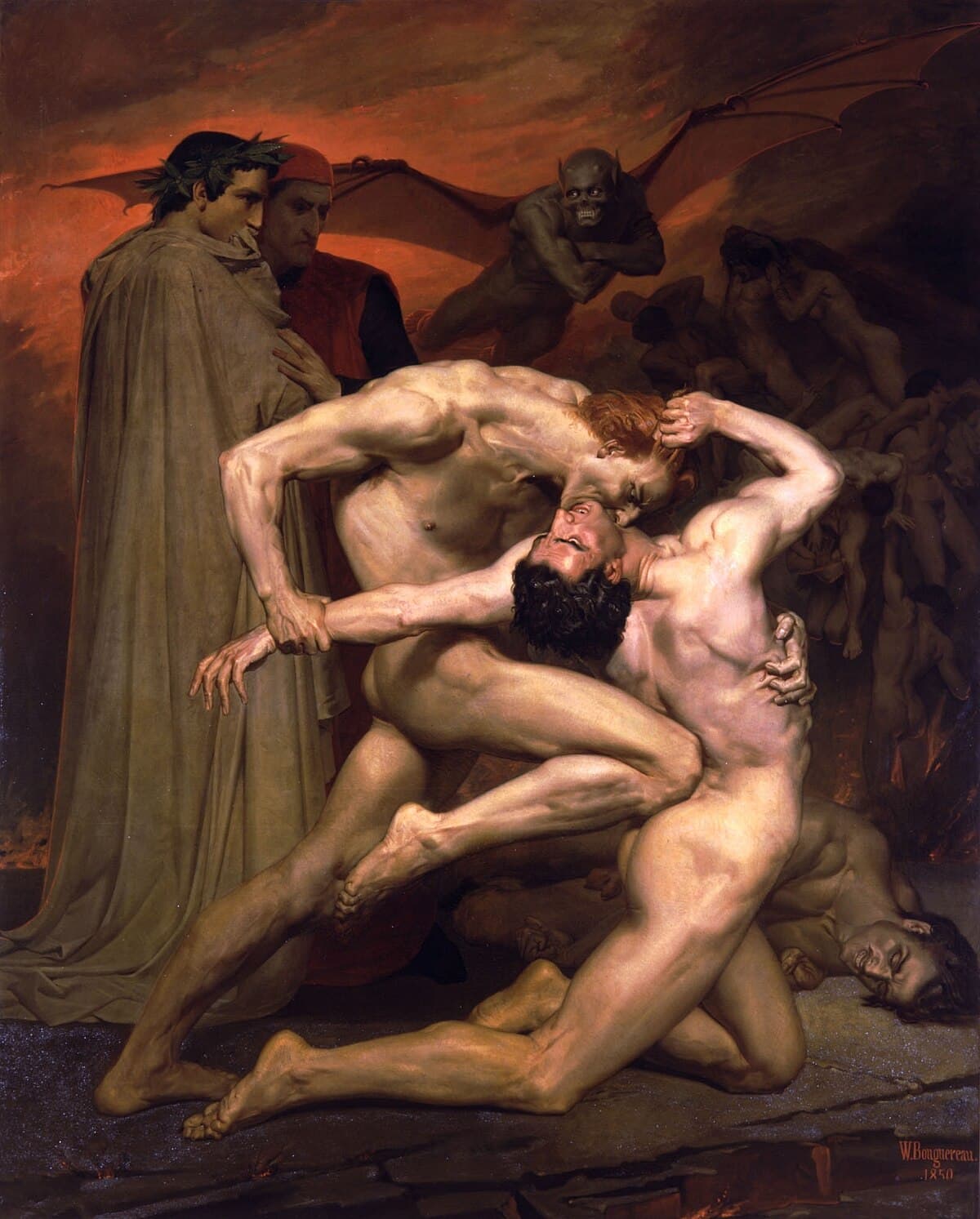 Dante and Virgil by William-Adolphe Bouguereau