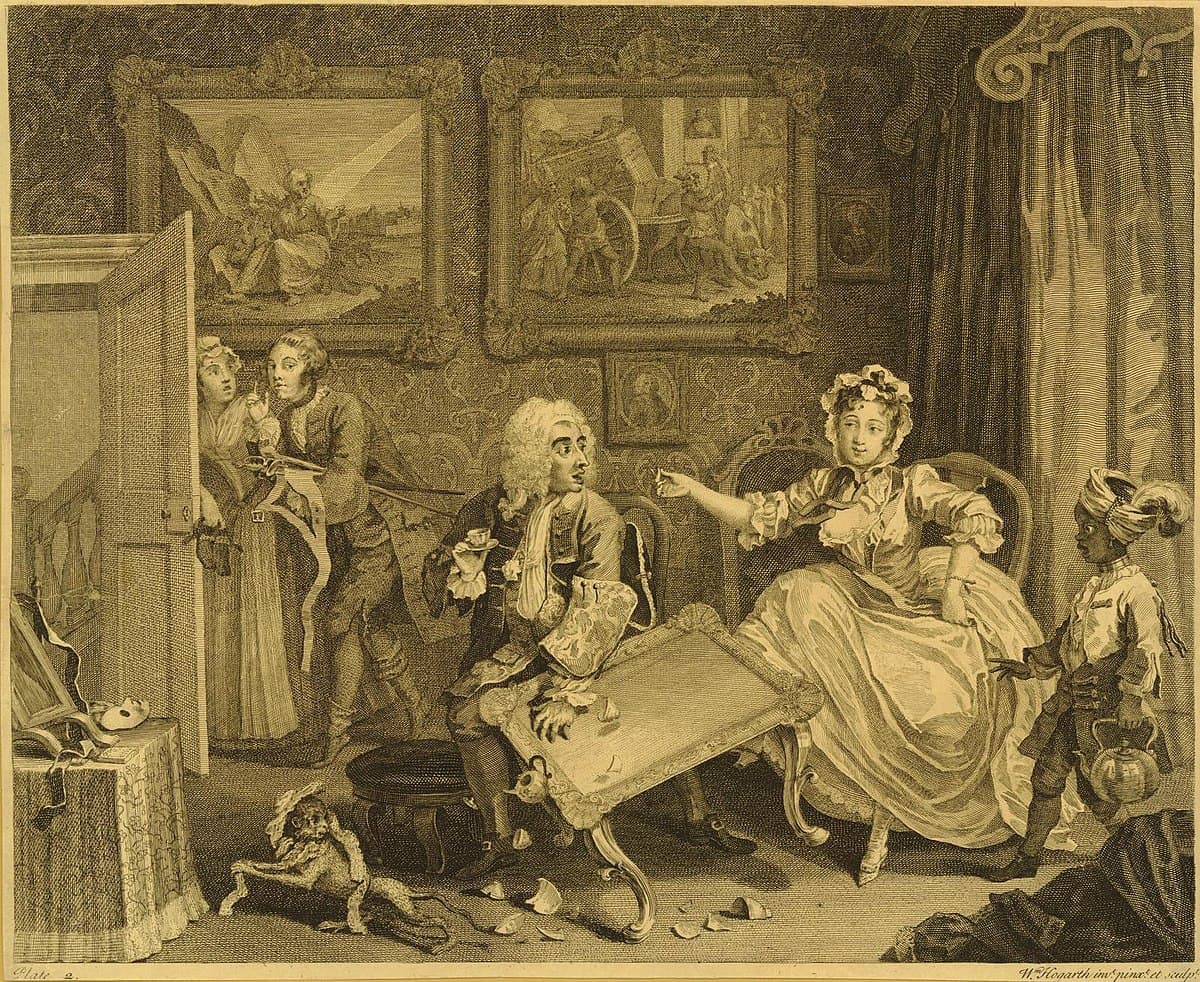 A Harlot's Progress, plate 2 by William Hogarth