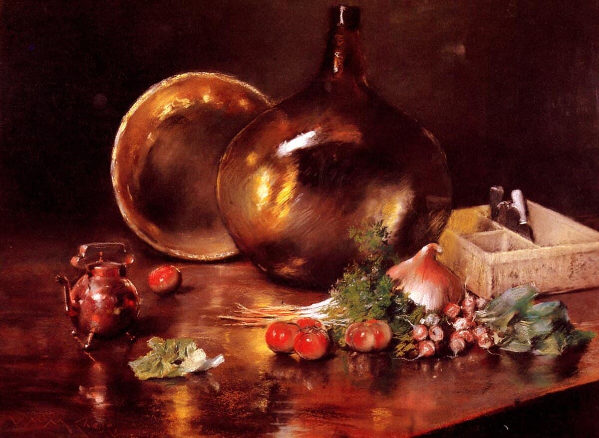 Still Life with Vegetable by William Merritt Chase