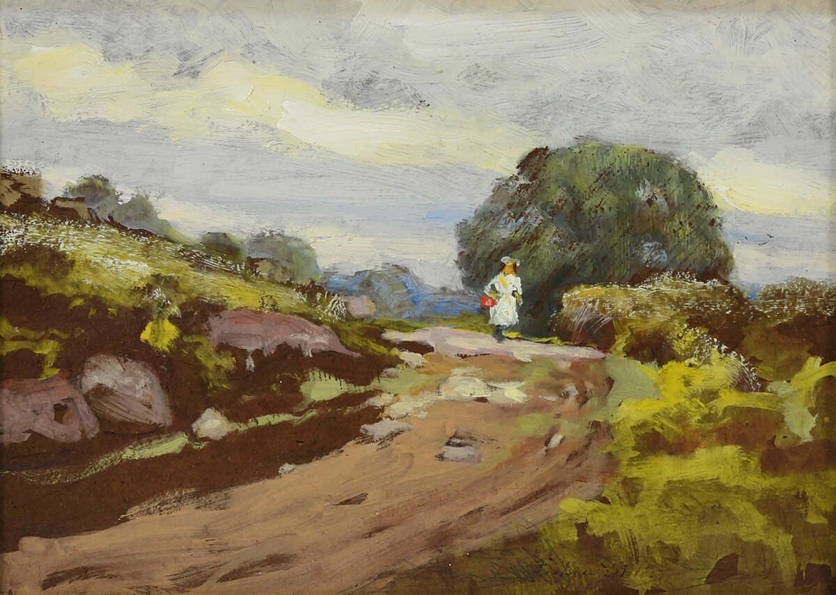 Woman with a Basket by William Merritt Chase