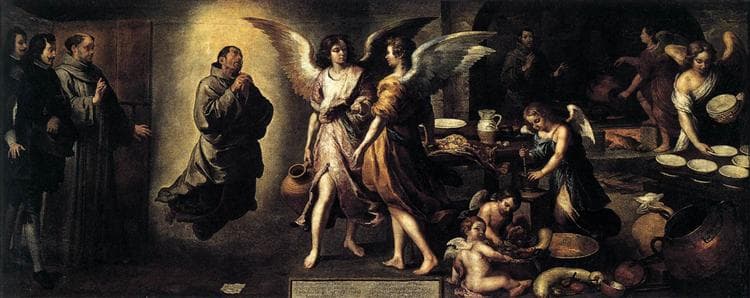 The Angels' Kitchen by Bartolomé Esteban Murillo