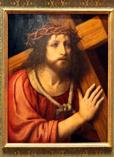 Cruciferous Christus by Bernardino Luini at Kunsthistorisches Museum