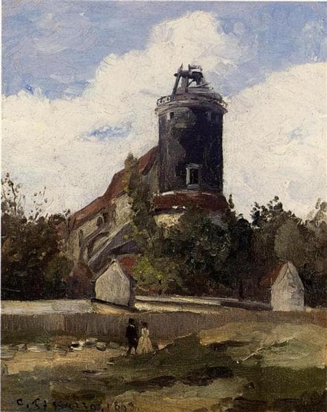 The Telegraph Tower at Montmartre by Camille Pissarro