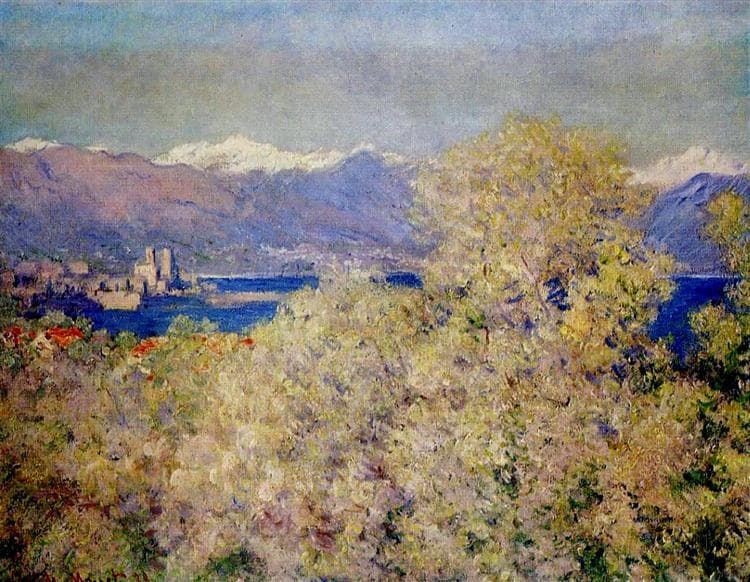 Antibes - View of the Salis Gardens by Claude Monet