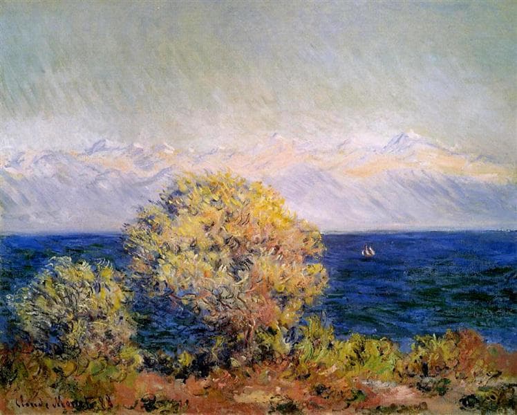 At Cap d'Antibes, Mistral Wind by Claude Monet