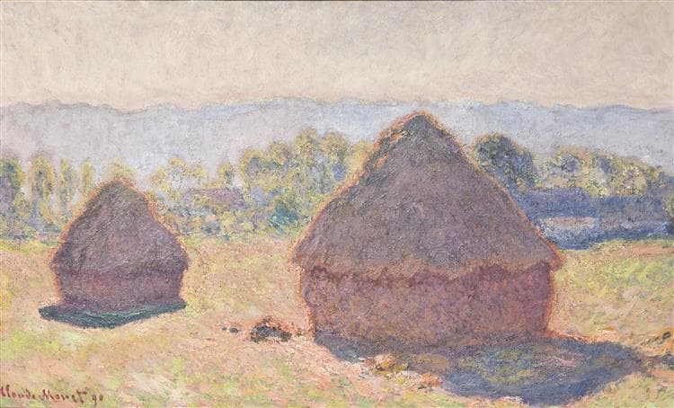 Grainstacks, Bright Sunlight by Claude Monet