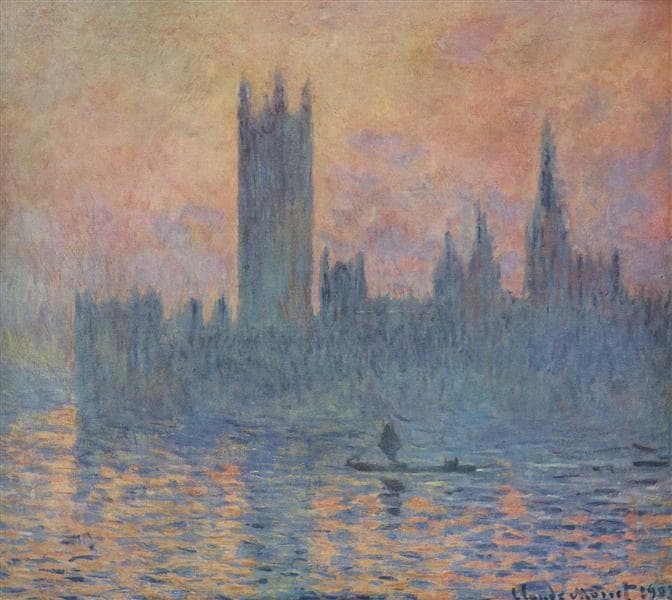 Houses of Parliament in Winter by Claude Monet