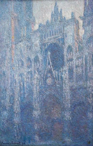 Rouen Cathedral, Clear Day by Claude Monet