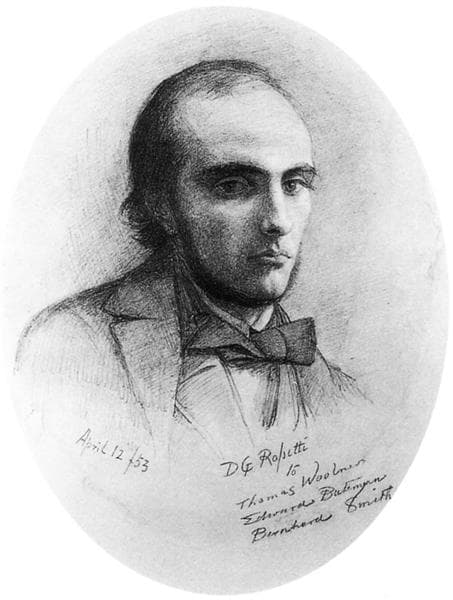 Portrait of William Rossetti (orange) by Dante Gabriel Rossetti