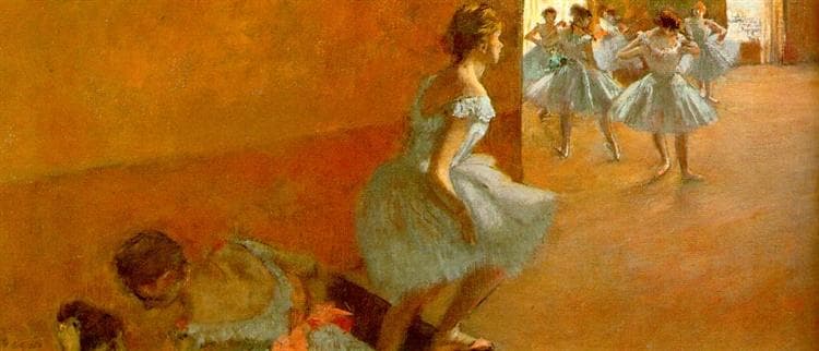 Dancers Climbing the Stairs by Edgar Degas