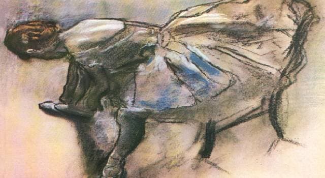 Slippers of Ballerina by Edgar Degas