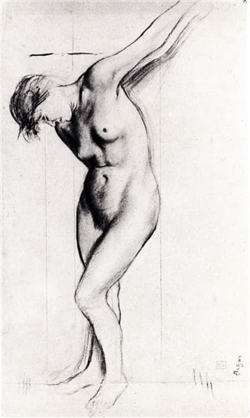 Study for the Medieval War Scene by Edgar Degas