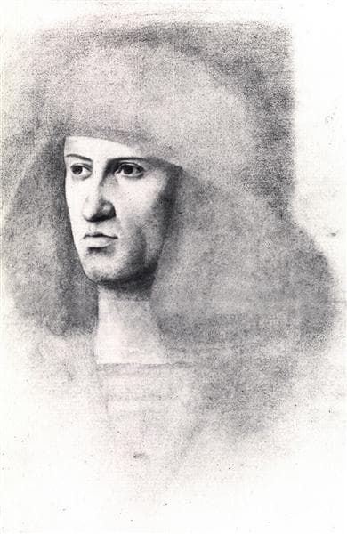 Study of Gentile Bellini by Edgar Degas