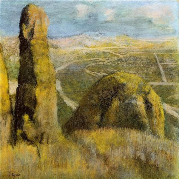 Landscape by Edgar Degas