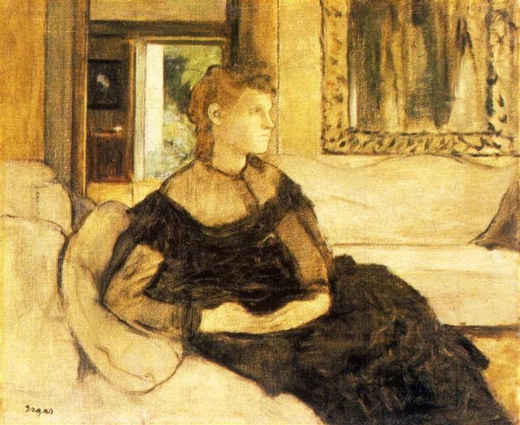 Madame Gobillard, Yves Morisot by Edgar Degas