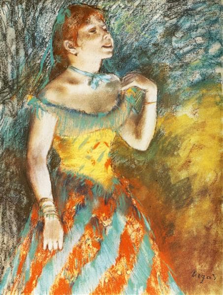 Singer in Green by Edgar Degas