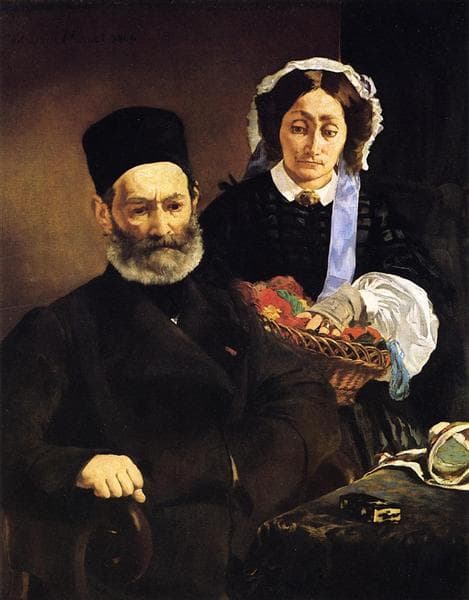 Portrait of Monsieur and Madame Auguste Manet by Édouard Manet