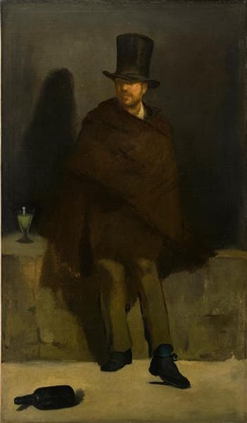 The absinthe drinker by Édouard Manet at Ny Carlsberg Glyptotek