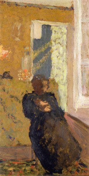 Seated Woman Dressed in Black by Édouard Vuillard
