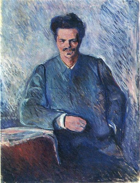 August Stindberg by Edvard Munch at Moderna Museet, Stockholm