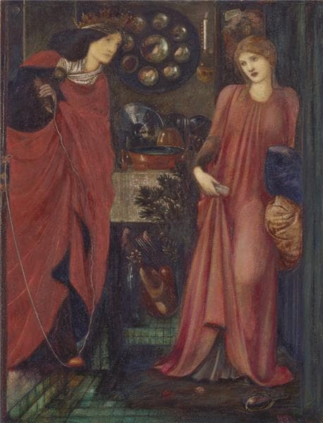 Fair Rosamond and Queen Eleonor by Edward Burne-Jones