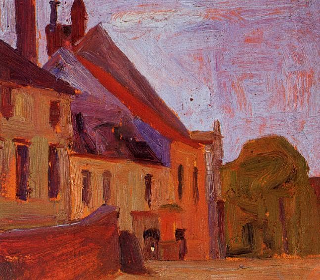 Houses on the Town Square in Klosterneuberg by Egon Schiele