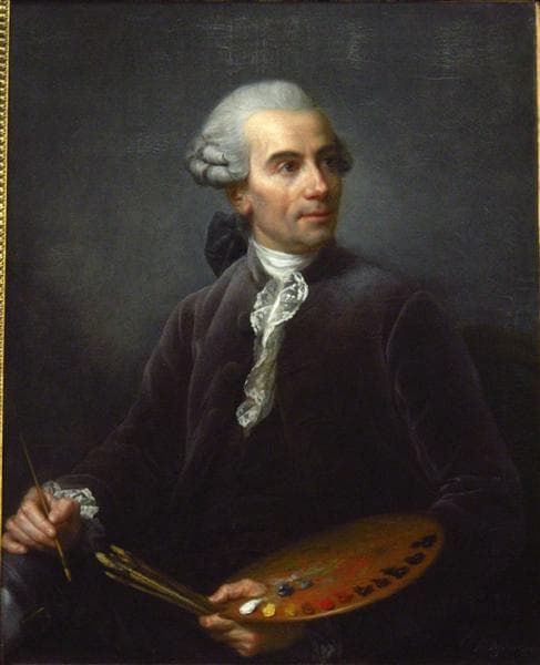 Portrait of Joseph Vernet by Élisabeth Vigée Le Brun at Louvre, Paris