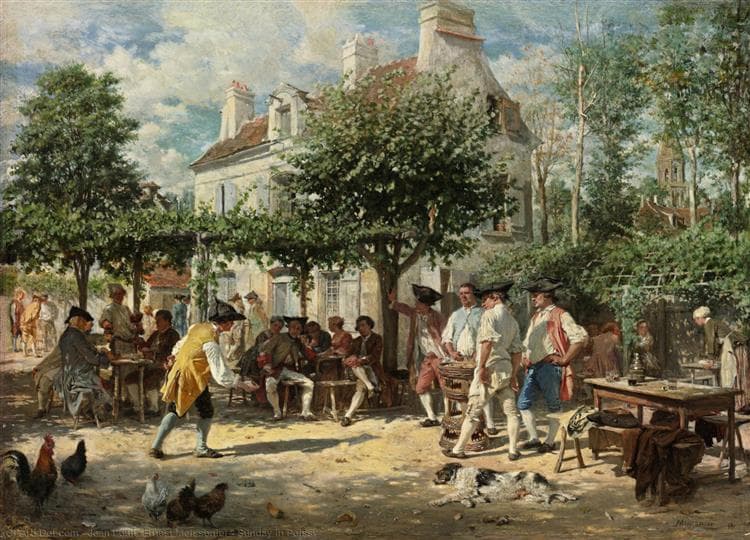 Sunday in Poissy by Ernest Meissonier