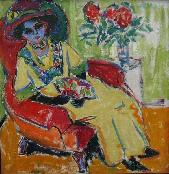 Seated Lady (Dodo) by Ernst Ludwig Kirchner