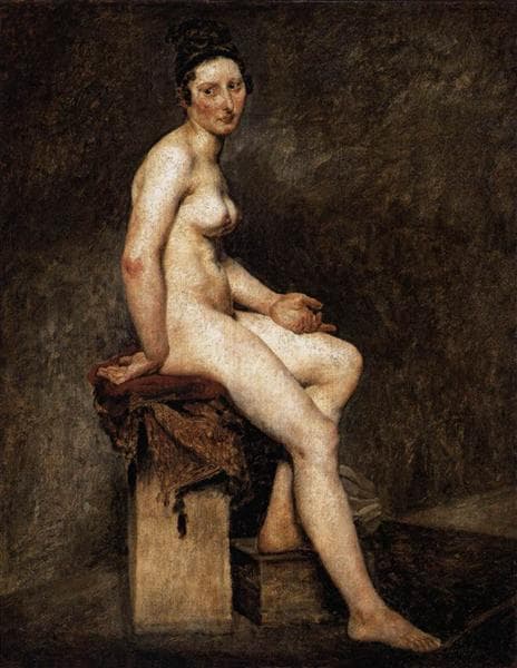 Seated Nude, Mademoiselle Rose by Eugène Delacroix