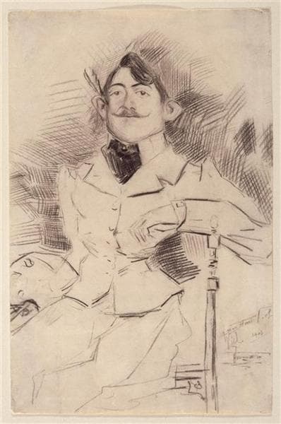 Portrait of Henry Viel, a friend of painter Fernand Leger by Fernand Léger